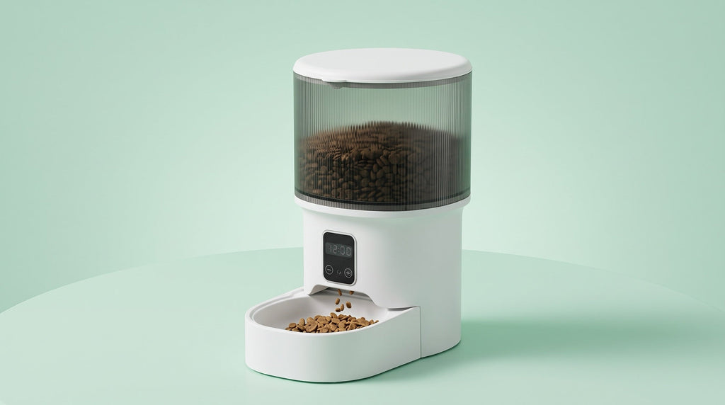 Dispensador automático Pawzy con depósito de 4 litros, pantalla y cuenco